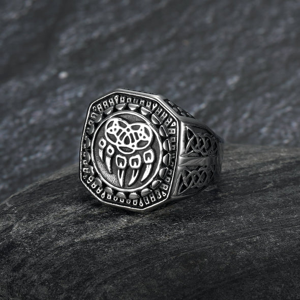 Explore Handcrafted Stainless Steel Veles Signet Ring