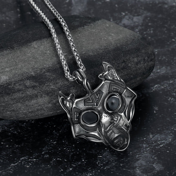 Explore Handcrafted Stainless Steel Fenrir Pendant on Handcrafted Stainless Steel Chain