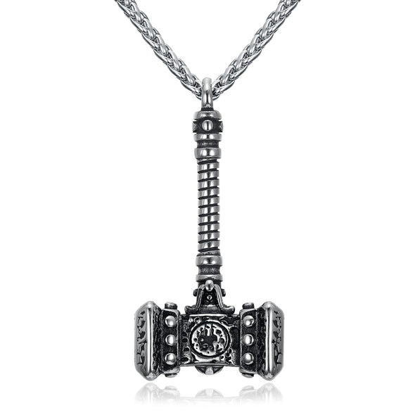 Nordic Mjolnir or Thor's Gavel Pendant & Chain