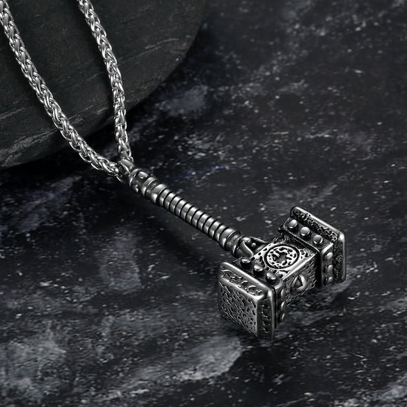 Explore Viking Mjolnir or Thor's Hammer Necklace