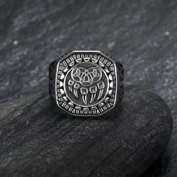 Explore Handcrafted Stainless Steel Veles Signet Ring