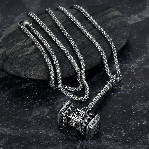 Explore Viking Mjolnir or Thor's Hammer Necklace