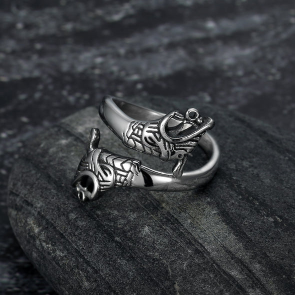 Explore Handcrafted Stainless Steel Adjustable Jormungand Ring