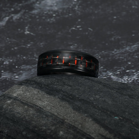 Explore Carbon Fibre Dragon Scale Viking Wedding Rings