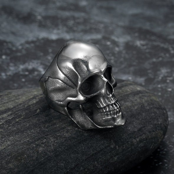 Explore Handcrafted Stainless Steel Skull Ring