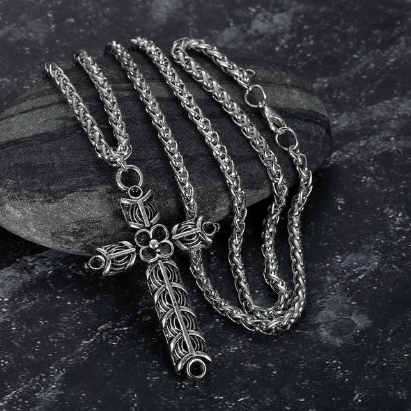 Explore Handcrafted Stainless Steel Athelstan's Cross Necklace