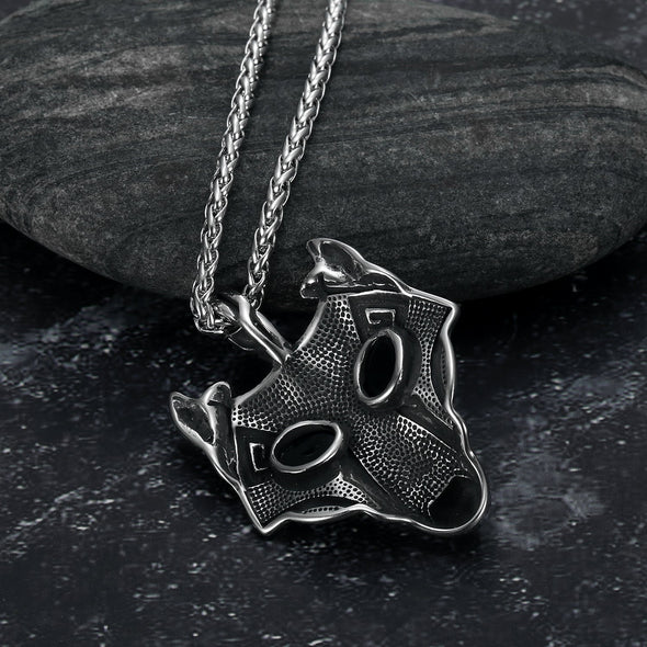 Explore Handcrafted Stainless Steel Fenrir Pendant on Handcrafted Stainless Steel Chain