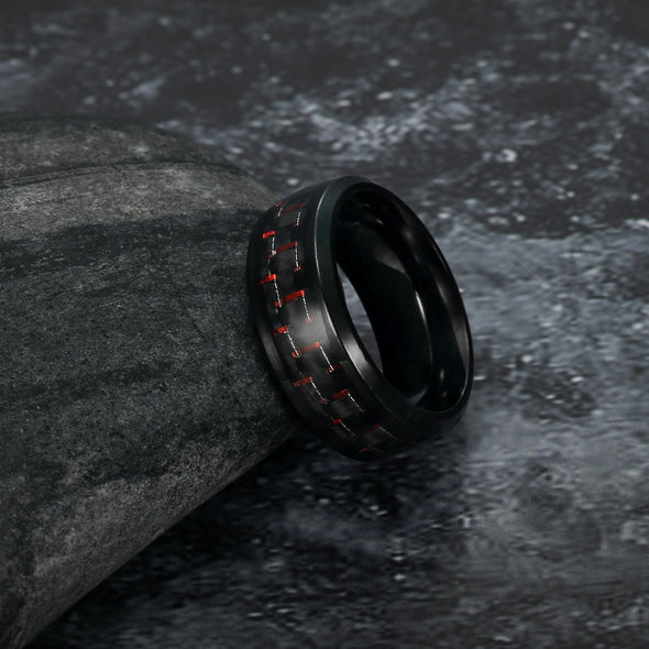 Explore Carbon Fibre Dragon Scale Viking Wedding Rings