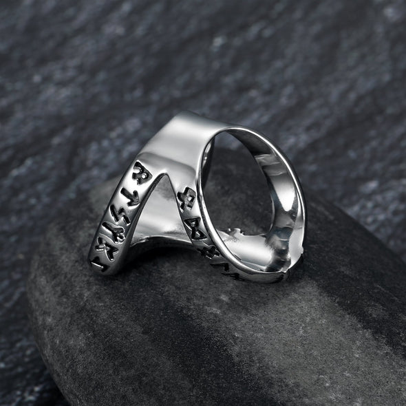 Explore Handcrafted Stainless Steel Open Thor's Hammer Ring