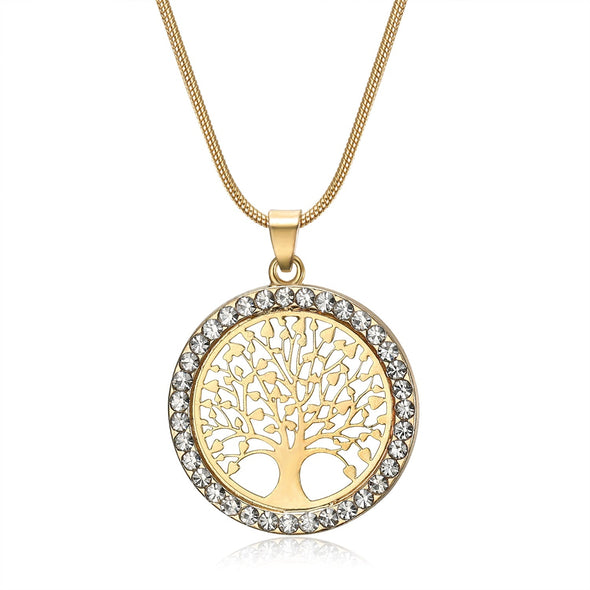 Explore Tree of Life / Yggdrasil Ladies Pendant With Cubic Zirconia