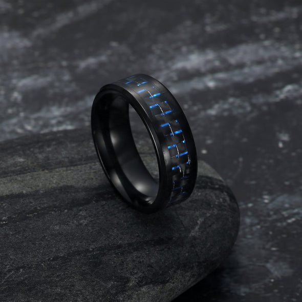 Explore Carbon Fibre Dragon Scale Viking Wedding Rings