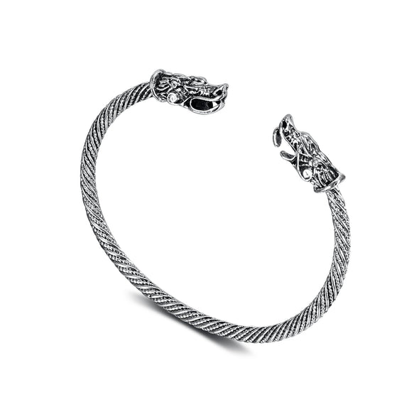 Explore Wolf's Head Torc Bracelet