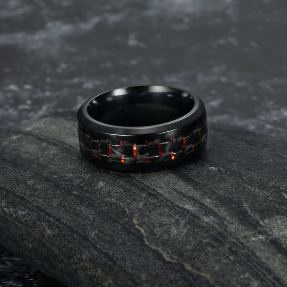 Explore Carbon Fibre Dragon Scale Viking Wedding Rings