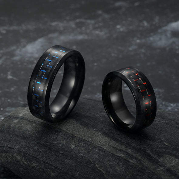 Explore Carbon Fibre Dragon Scale Viking Wedding Rings