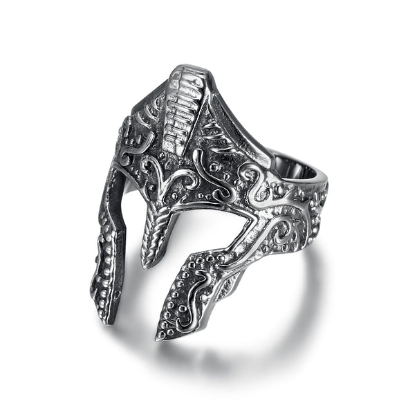 Explore Handcrafted Stainless Steel Warrior Helmet Ring