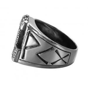 Explore 925 Sterling Silver Biker Ring With Mjolnir and Runes