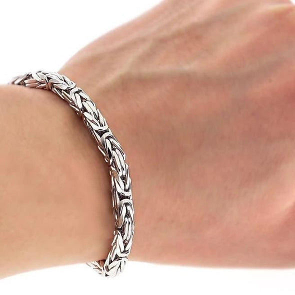 Explore 925 Sterling Silver Byzantine Bracelet