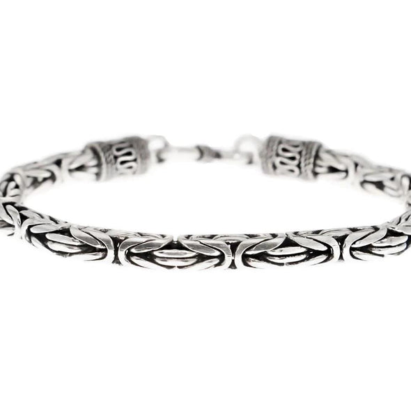 Explore 925 Sterling Silver Byzantine Bracelet