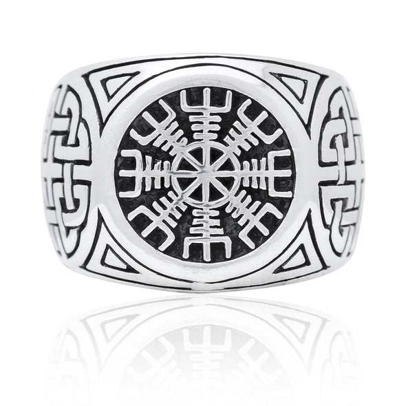 Explore 925 Sterling Silver Helm of Awe Signet Ring