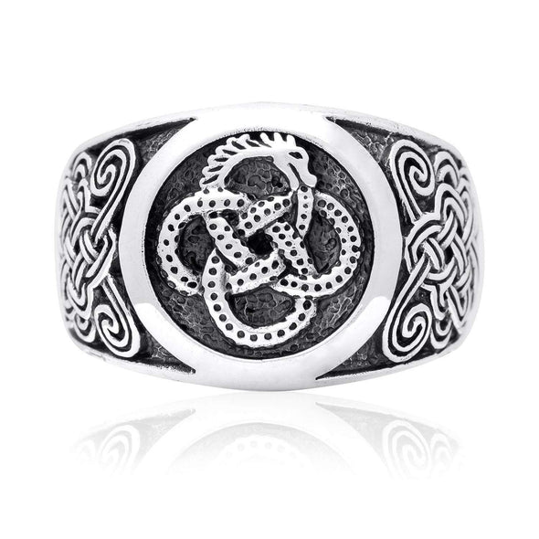 Explore 925 Sterling Silver Jormungand Serpent Ring