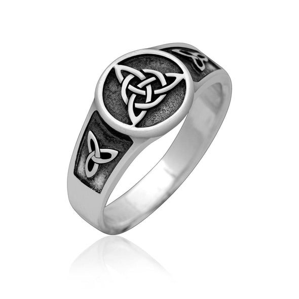 Explore 925 Sterling Silver Ladies Celtic Triquetra Ring