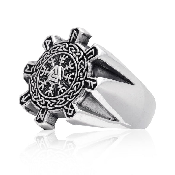 Explore 925 Sterling Silver Open Cut Helm of Awe Ring