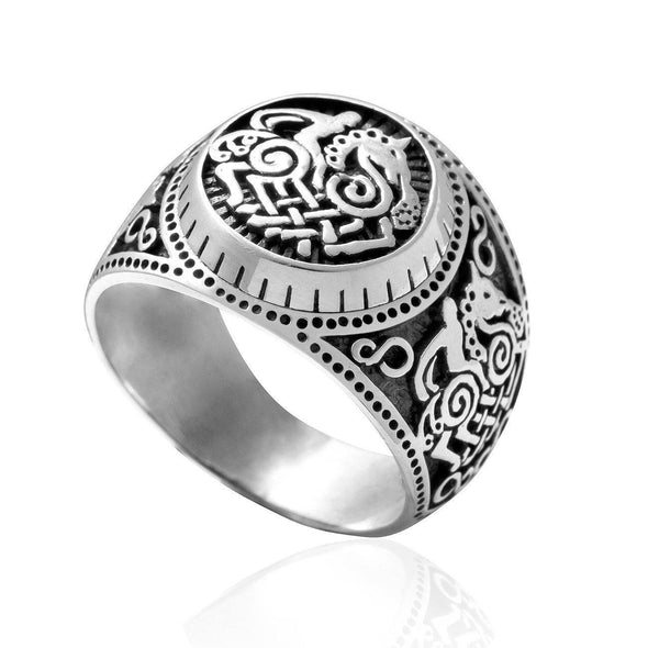 Explore 925 Sterling Silver Sleipnir Odin's Horse Ring