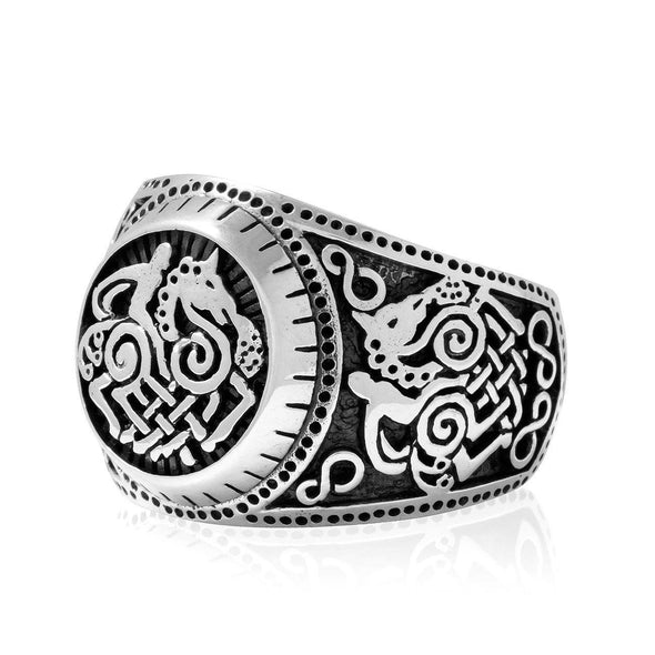 Explore 925 Sterling Silver Sleipnir Odin's Horse Ring