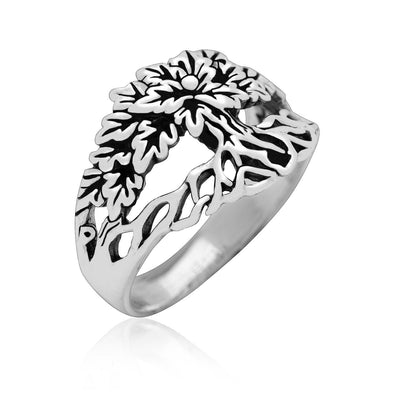 Explore 925 Sterling Silver Tree of Life / Yggdrasil Unisex Ring