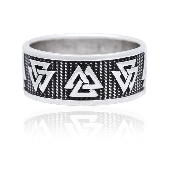 Explore 925 Sterling Silver Valknut Band Ring