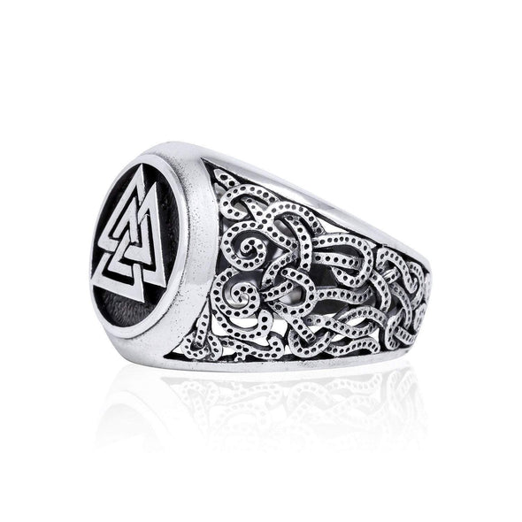 Explore 925 Sterling Silver Valknut Ring in Mammen Style