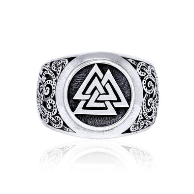 Explore 925 Sterling Silver Valknut Ring in Mammen Style