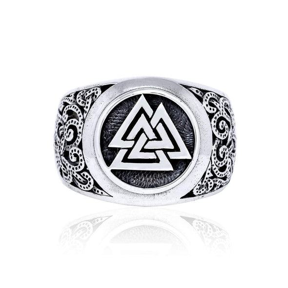 Explore 925 Sterling Silver Valknut Ring in Mammen Style