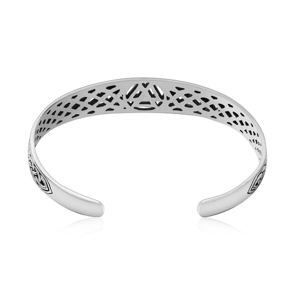 Explore 925 Sterling Silver Valknut Shieldmaiden Bracelet