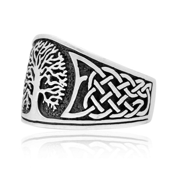 Explore 925 Sterling Silver Yggdrasil / Tree of Life Ring