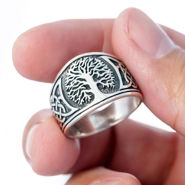 Explore 925 Sterling Silver Yggdrasil / Tree of Life Ring