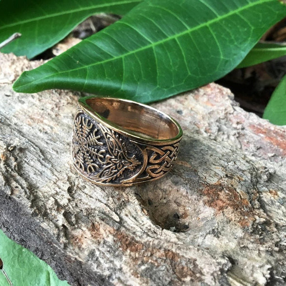 Explore Bronze Helm of Awe and Raven Ring