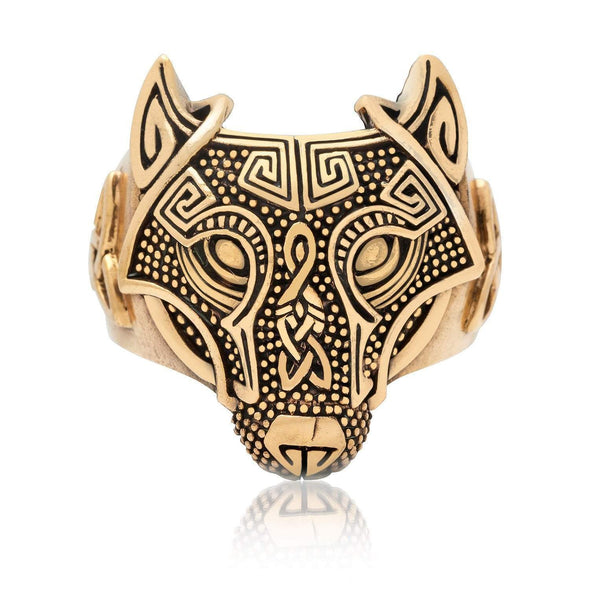 Explore Bronze Wolf Head Viking Ring