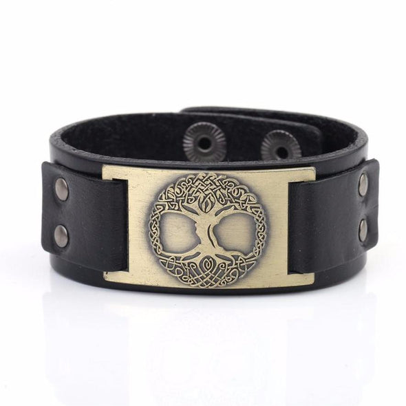 Explore Leather Viking Tree of Life / Yggdrasil Arm Cuff