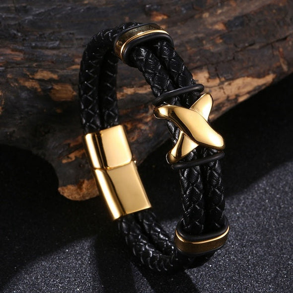 Double Layer Leather Bracelet