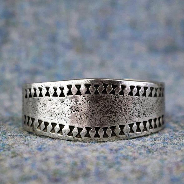 Explore Small Pewter Viking Cuff Bracelet - Handcrafted in the UK